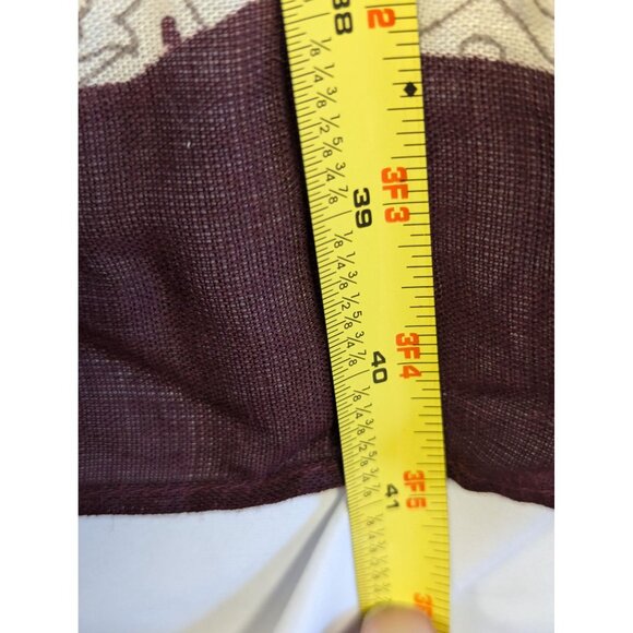 Banana Republic Large Paisley Scarf Shawl Wrap - Maroon & Beige - 100% Viscose - Picture 4 of 5